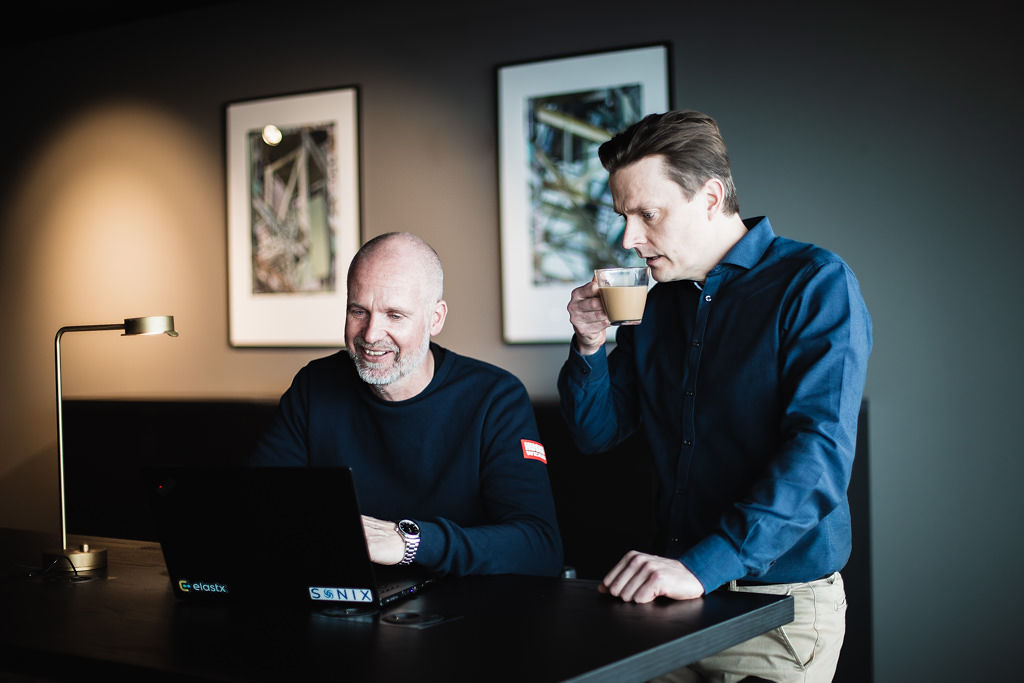 Henrik Grankvist, COO, sitting in the Elastx office